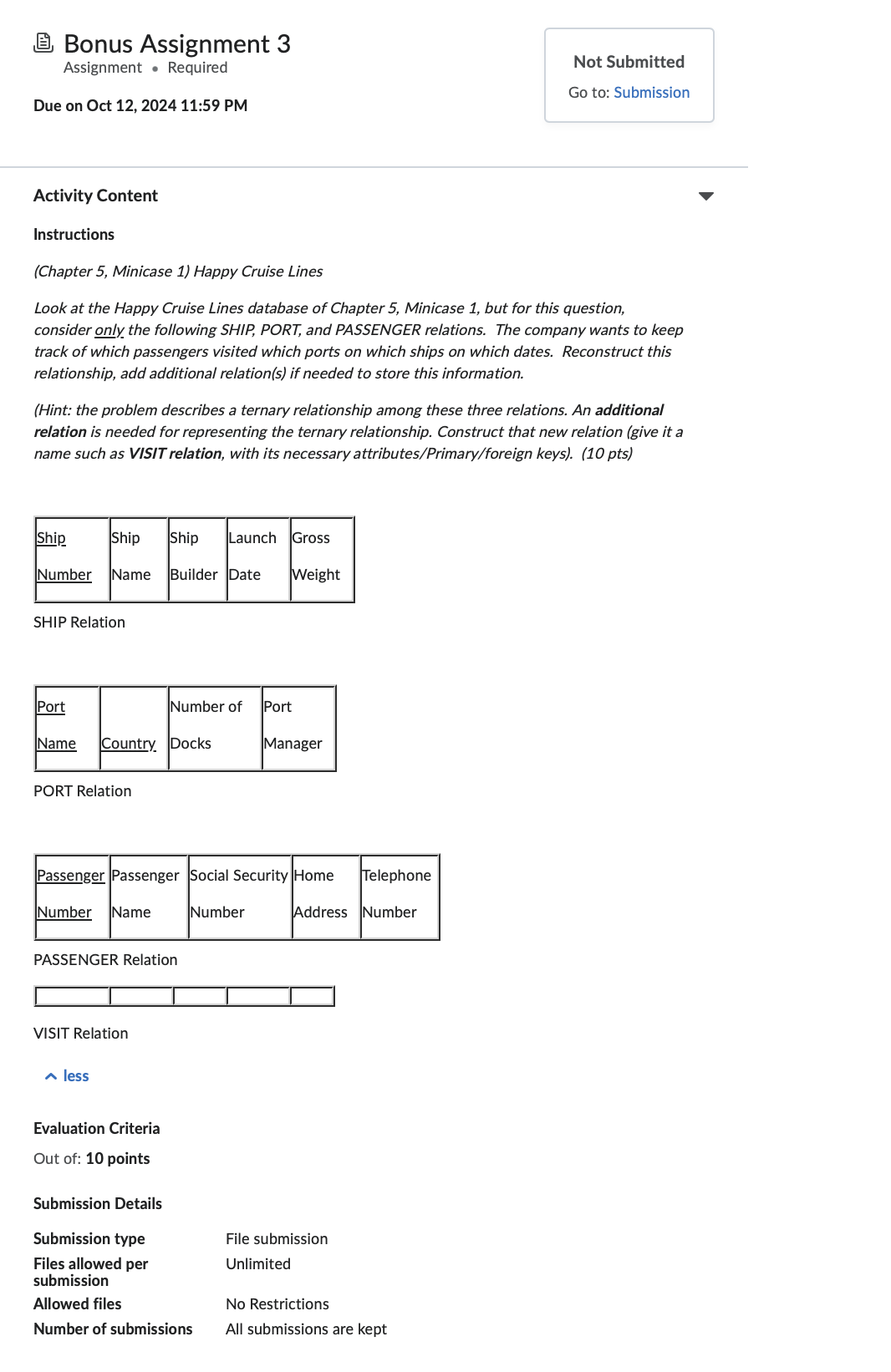 Activity Content Instructions ( Chapter 5 ,