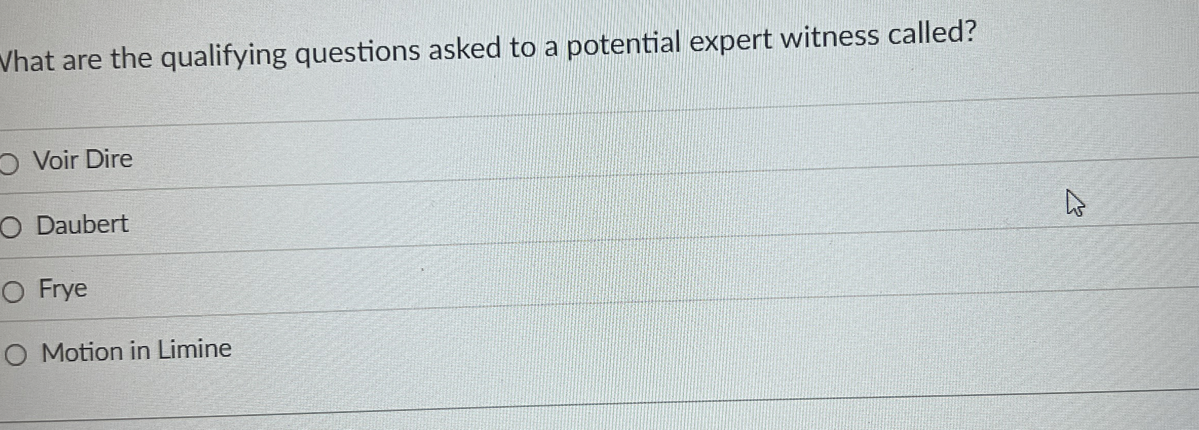 Vhat are the qualifying questions asked to a