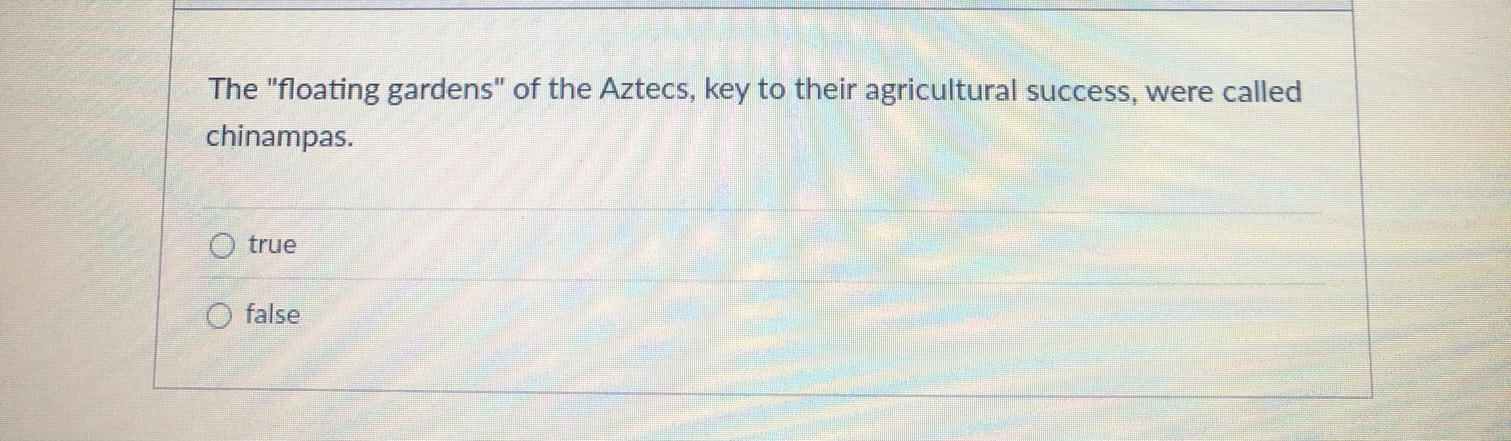 The "floating gardens" of the Aztecs, key to