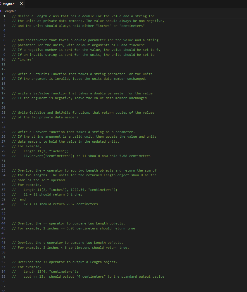 In visual studio code ( C + + ) : Deliverable: