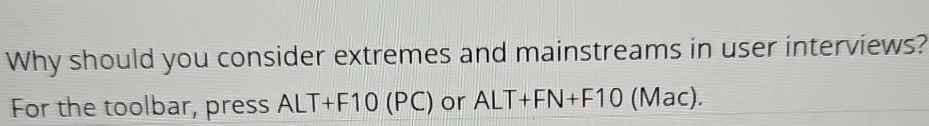 Why should you consider extremes and mainstreams