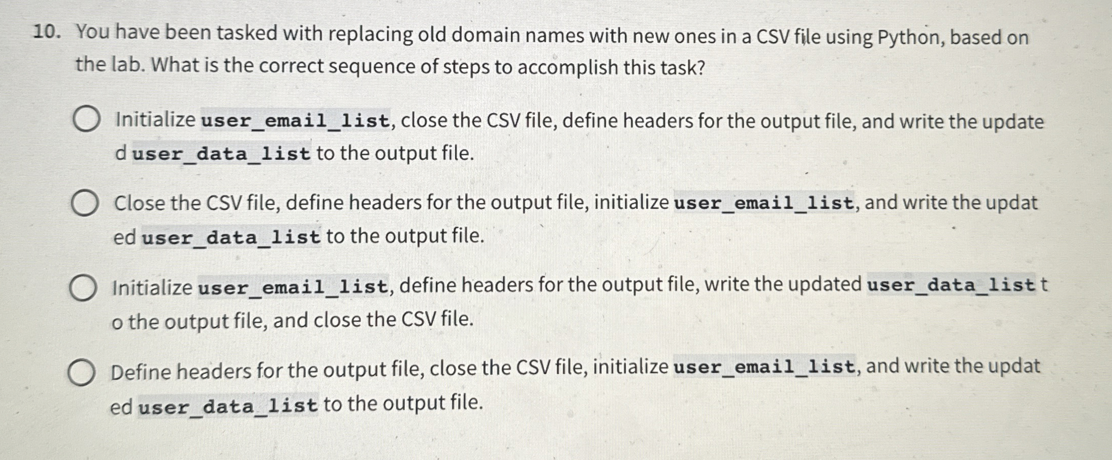 You have been tasked with replacing old domain