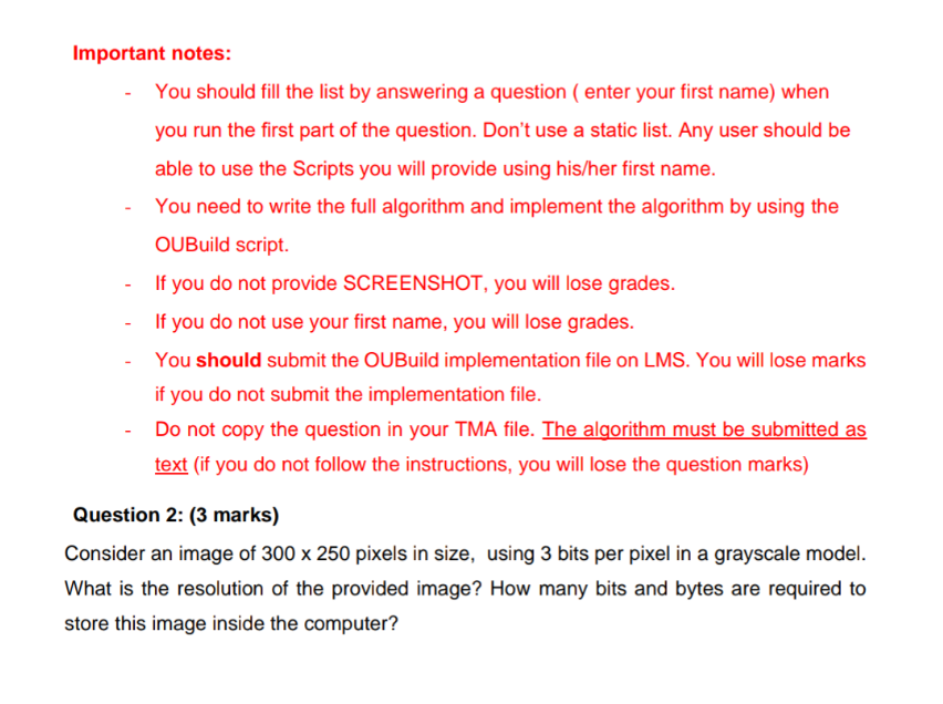 Important notes: You should fill the list by