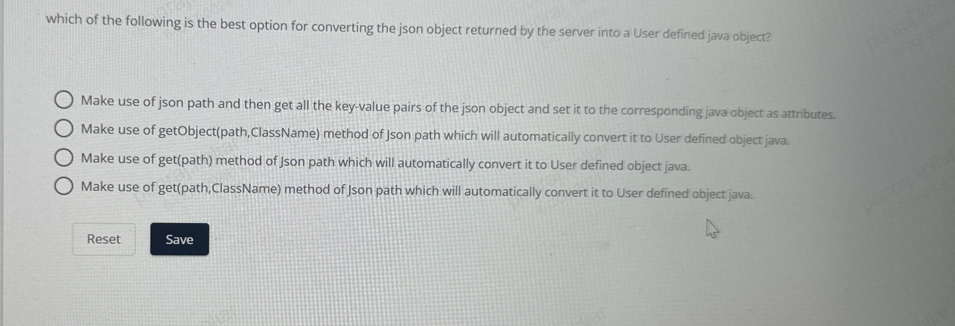 which of the following is the best option for