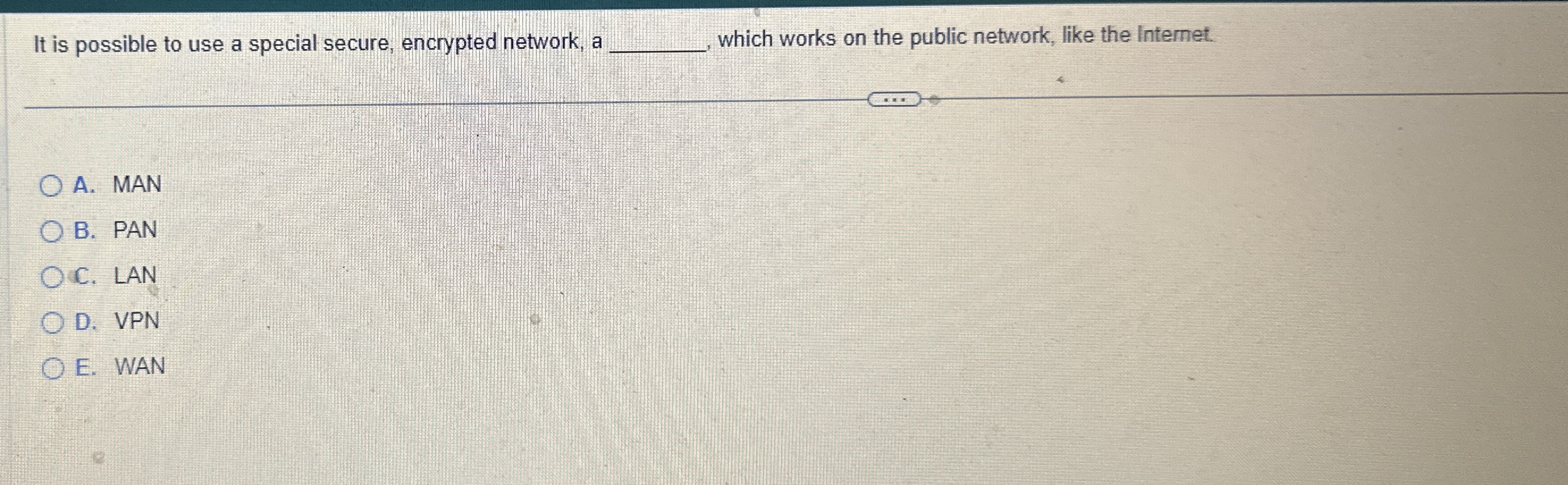 It is possible to use a special secure ,