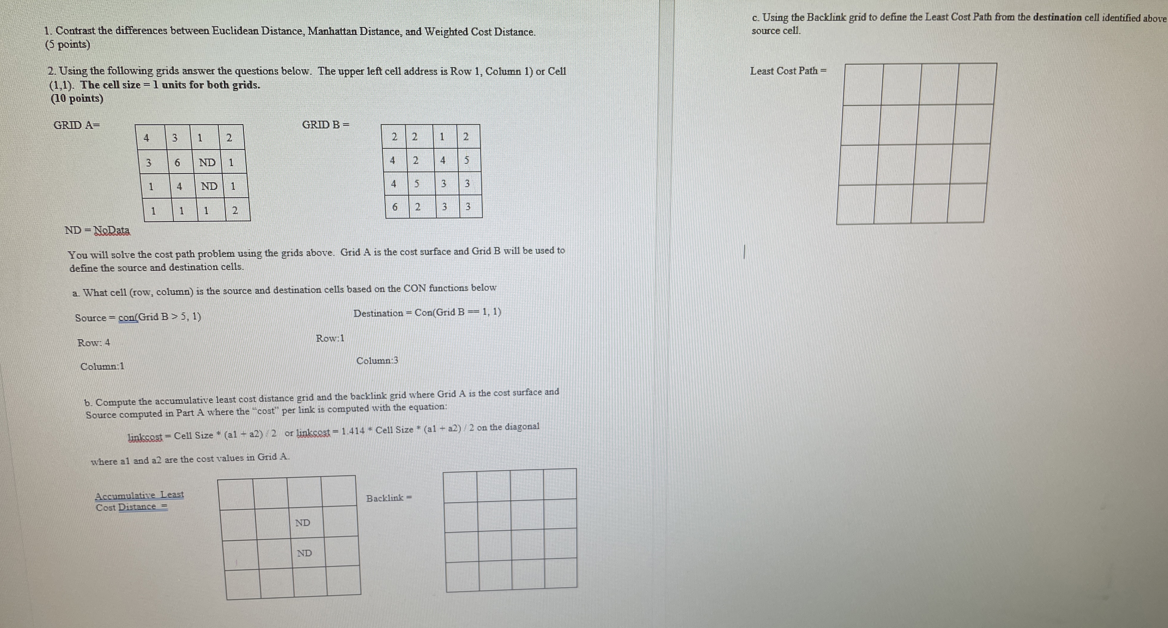 Contrast the differences between Euclidean