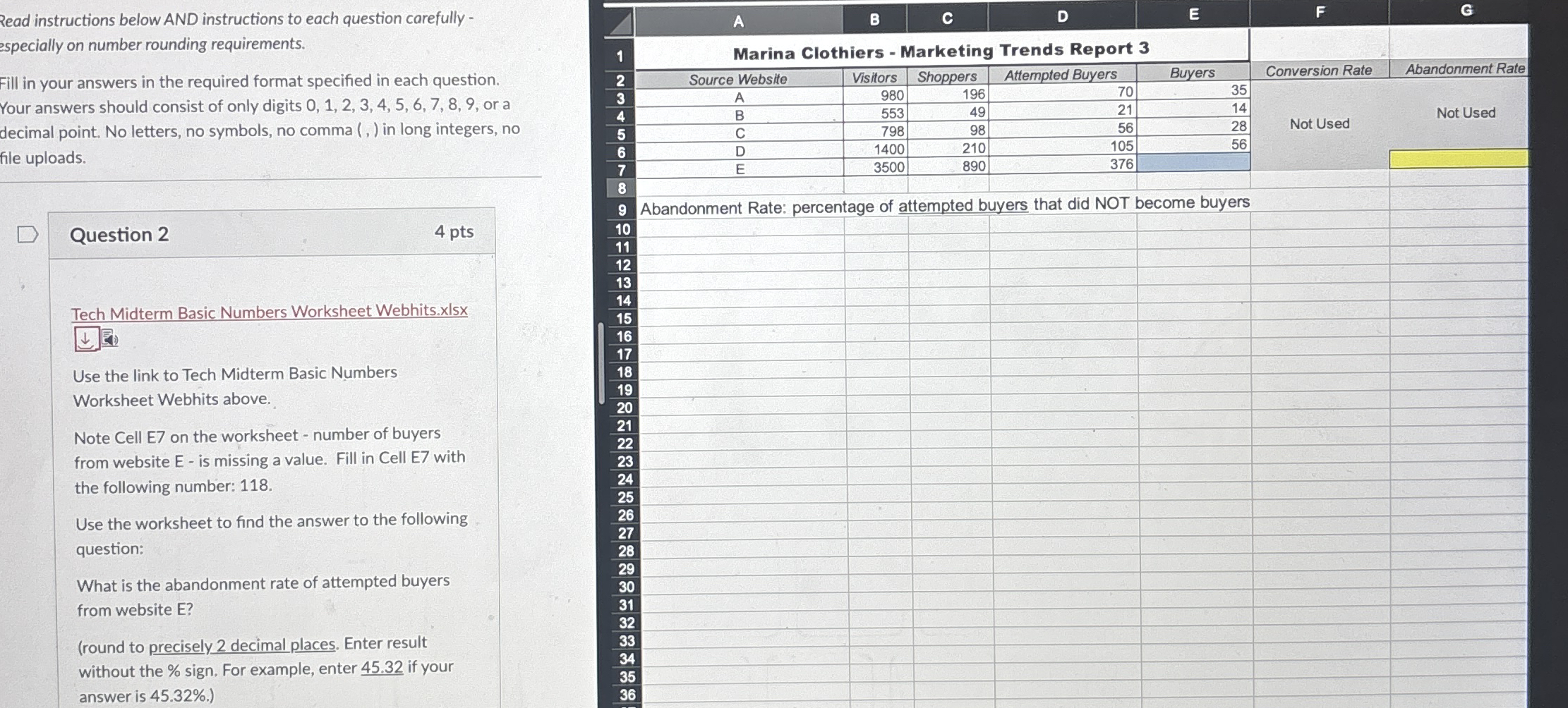 Read instructions below AND instructions to each