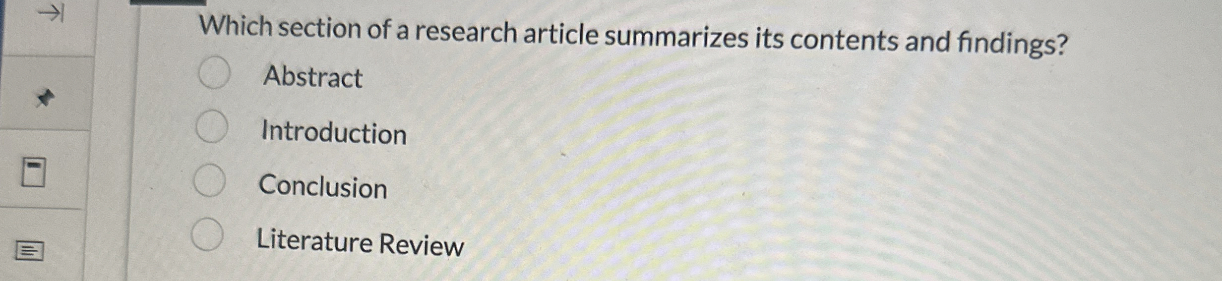Which section of a research article summarizes
