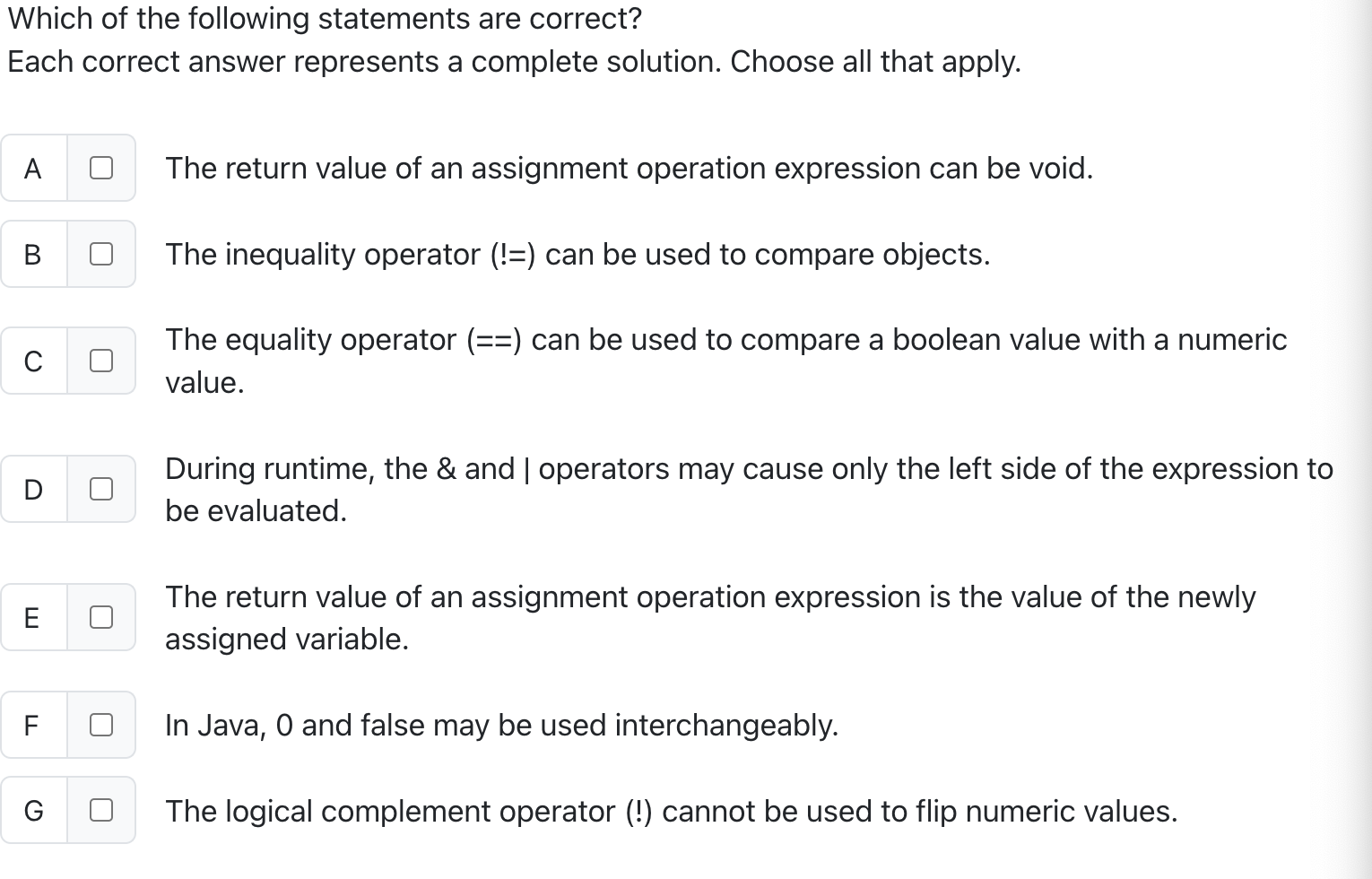 Which of the following statements are correct?