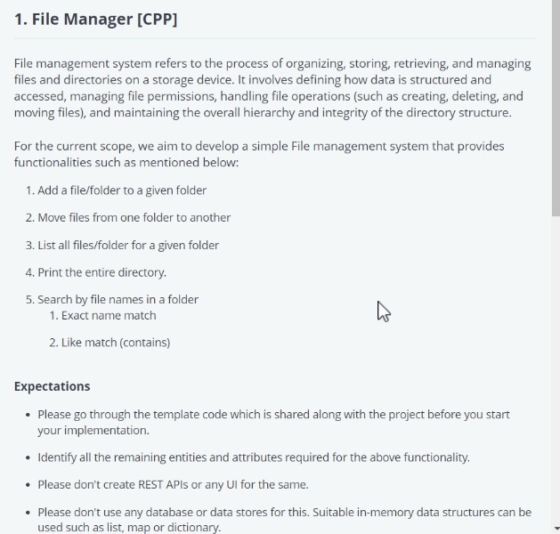 File Manager [ CPP ] File management system