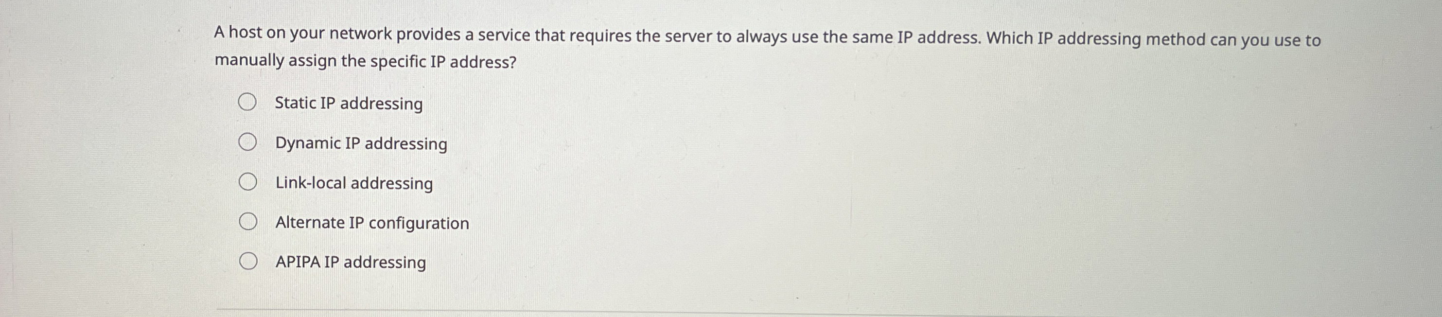 A host on your network provides a service that