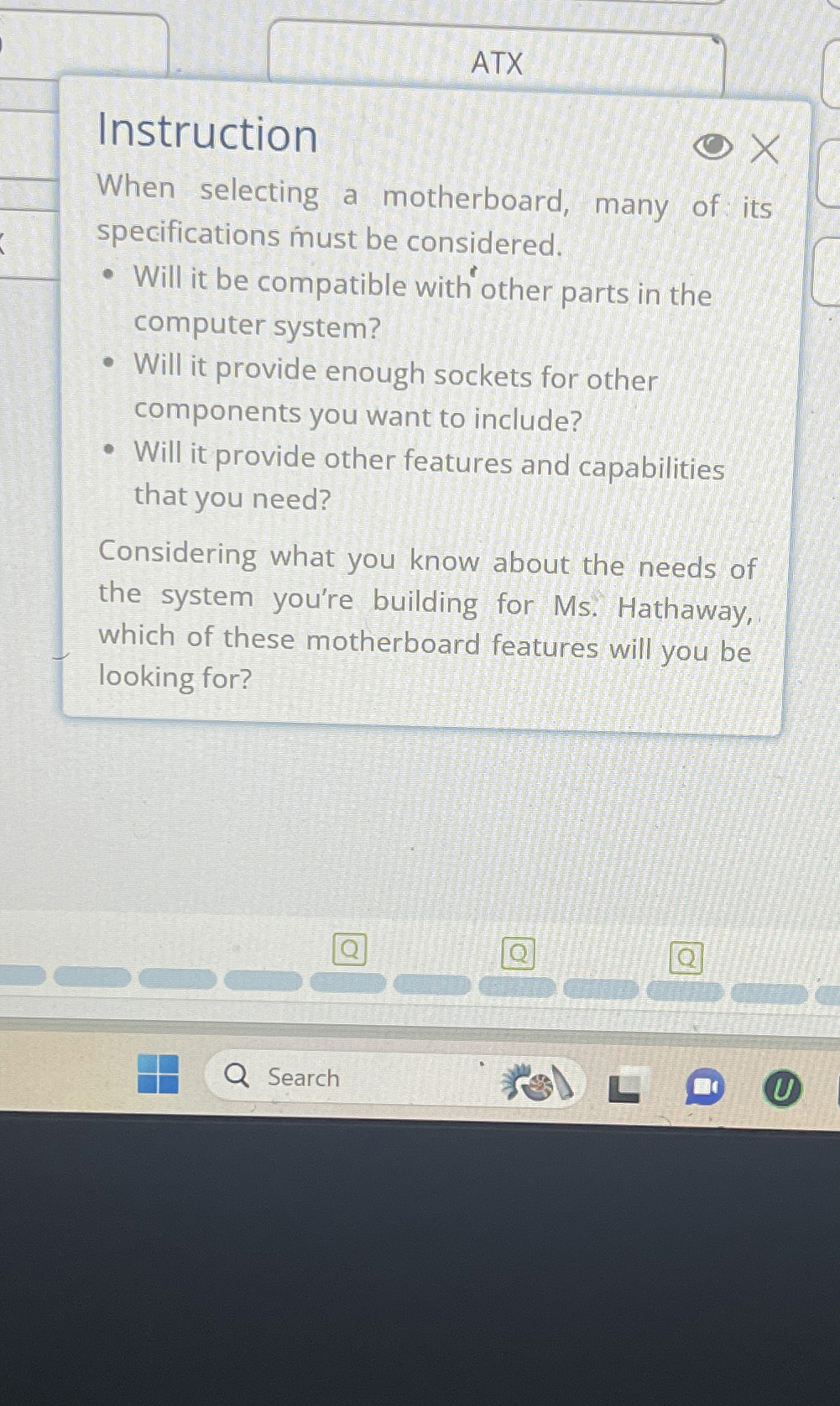 Instruction When selecting a motherboard, many of