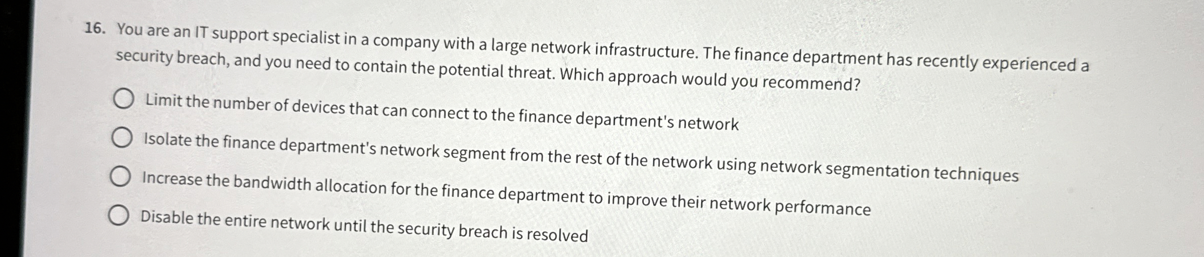 You are an IT support specialist in a company