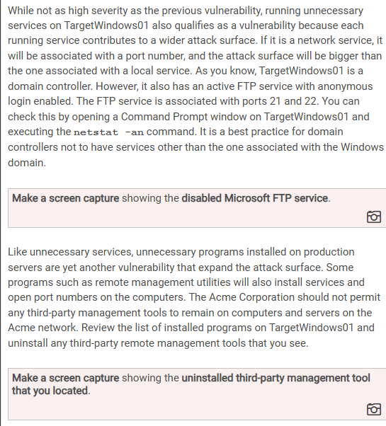 Lab 8 : Implementing a Risk mitigation Plan Need