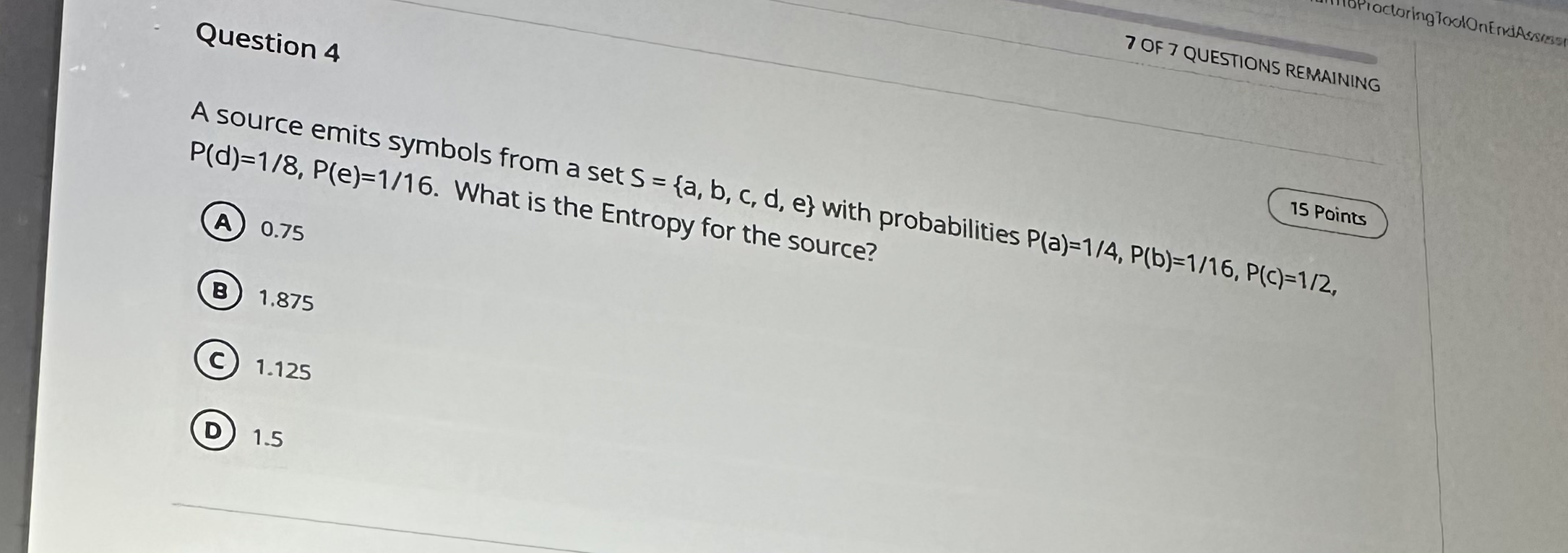 Question 4 7 OF 7 QUESTIONS REMAINING A source