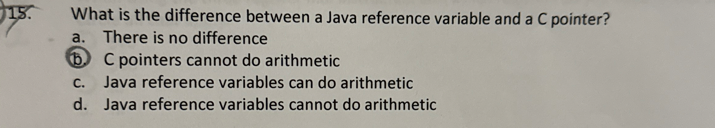 What is the difference between a Java reference