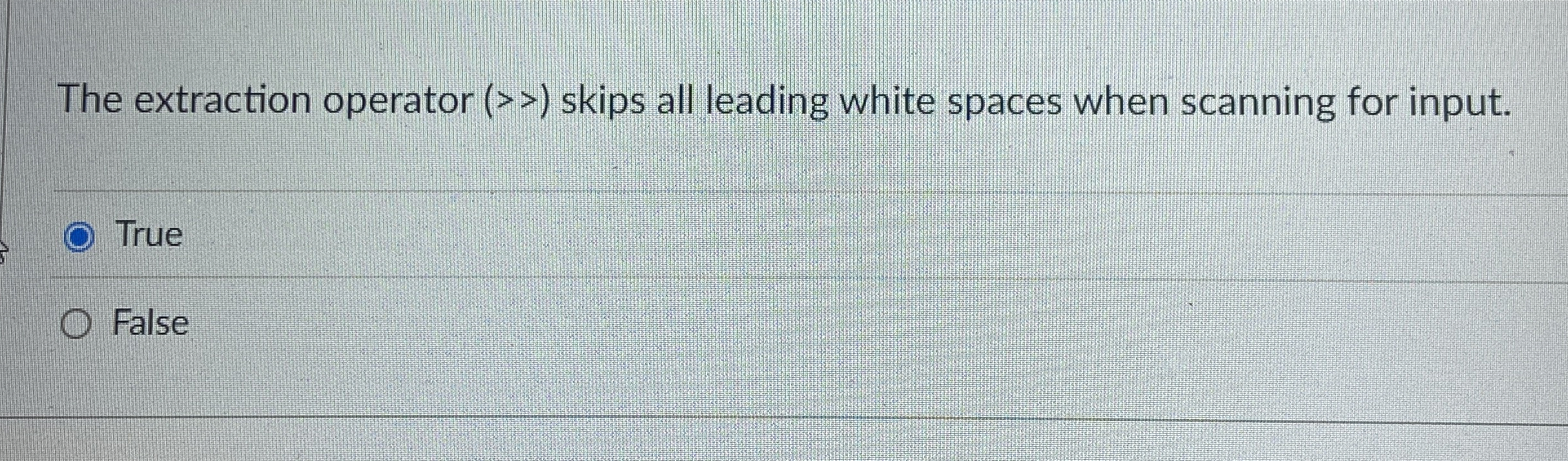 The extraction operator (  style=