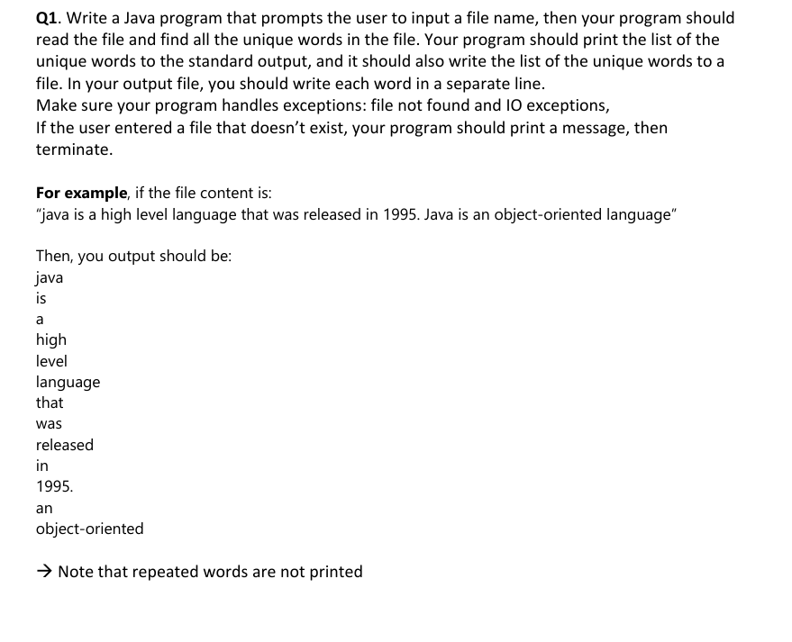 Q 1 . Write a Java program that prompts the user
