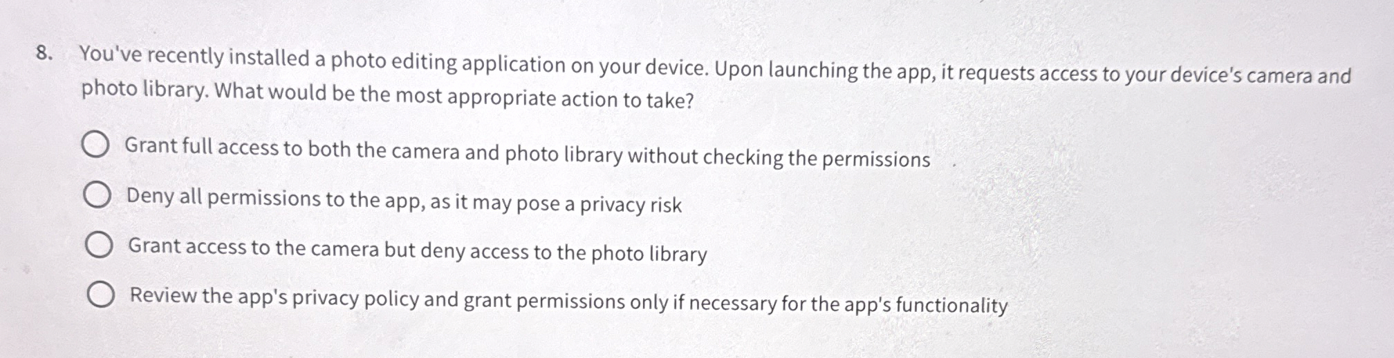 You've recently installed a photo editing