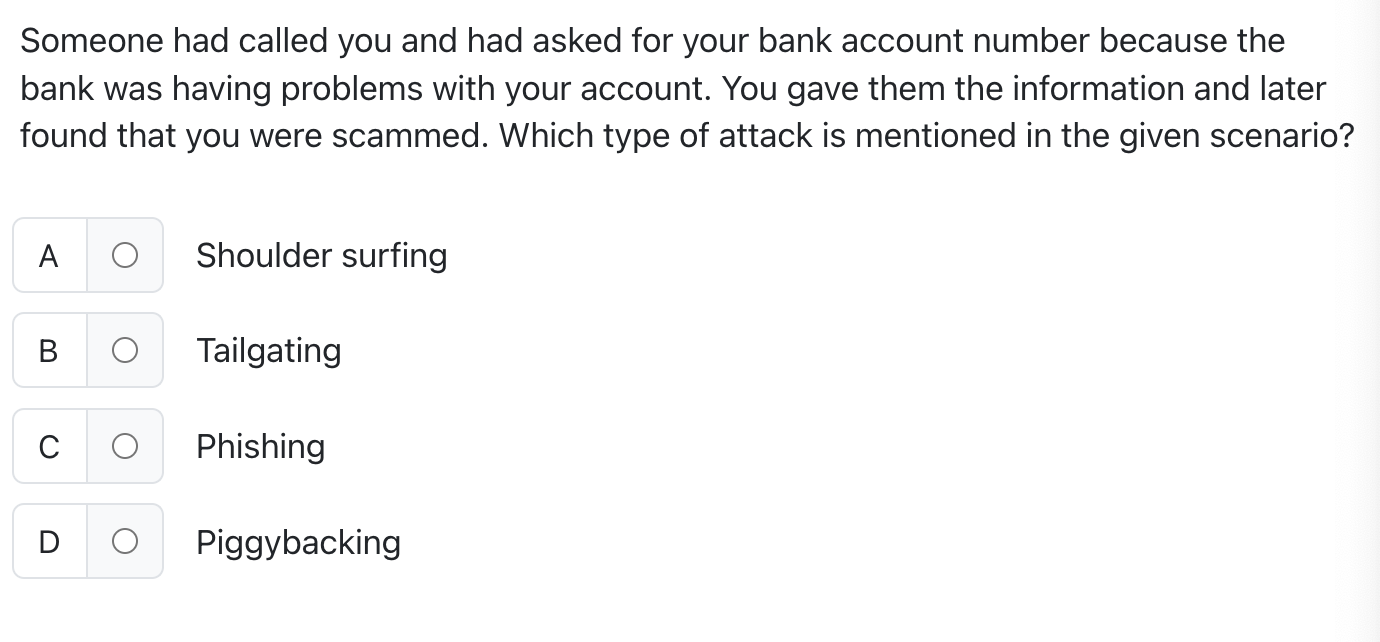 Someone had called you and had asked for your