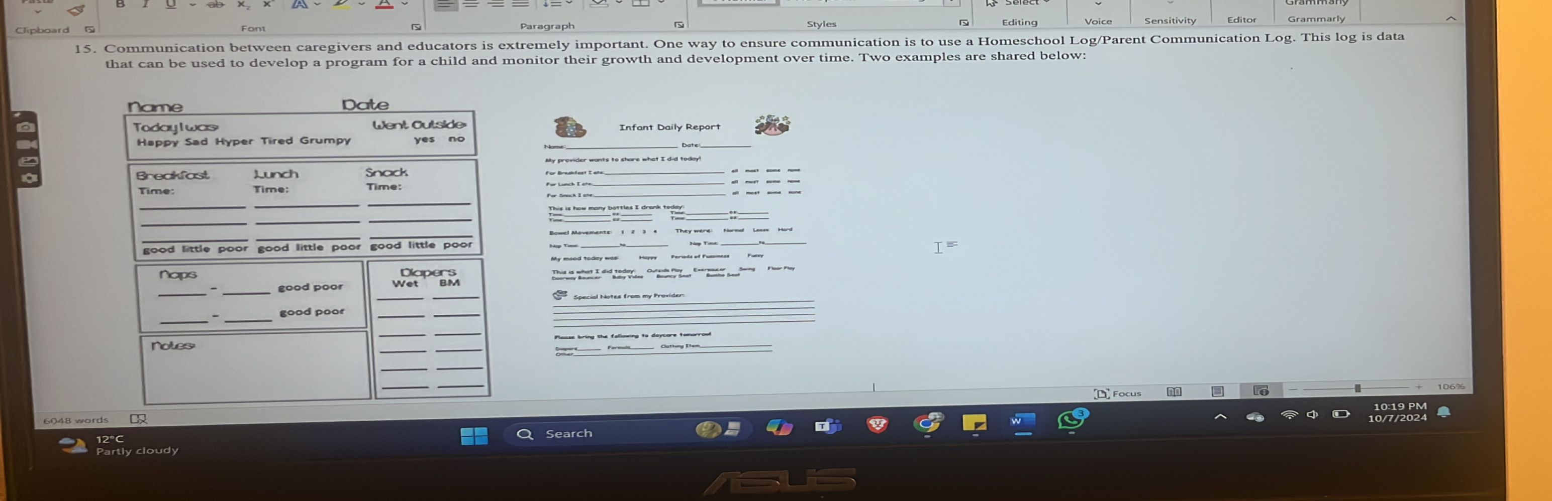 that can be used to develop a program for a child