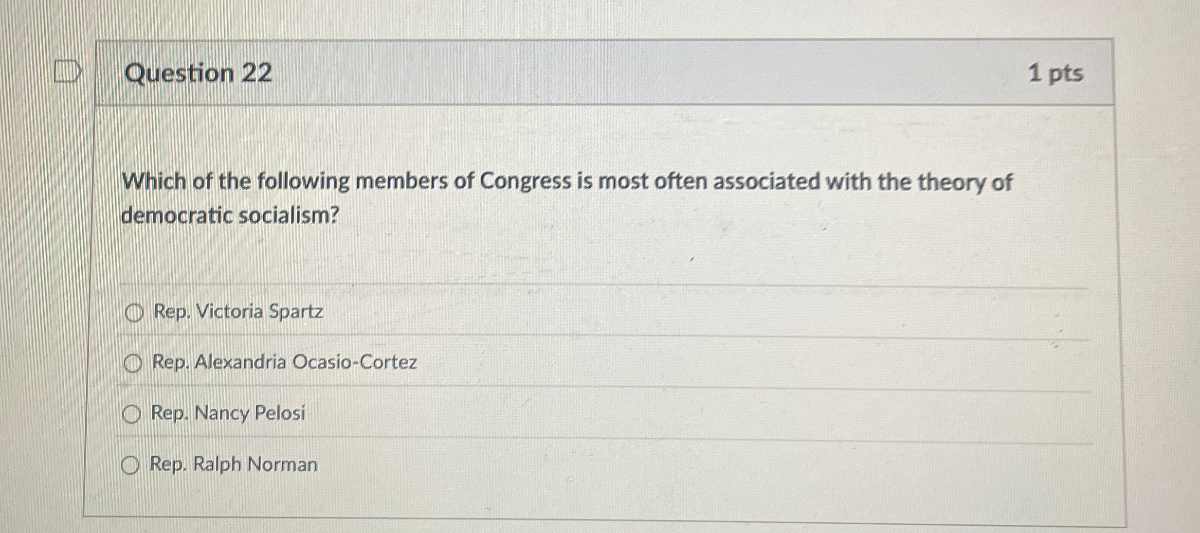 Question 2 2 Which of the following members of