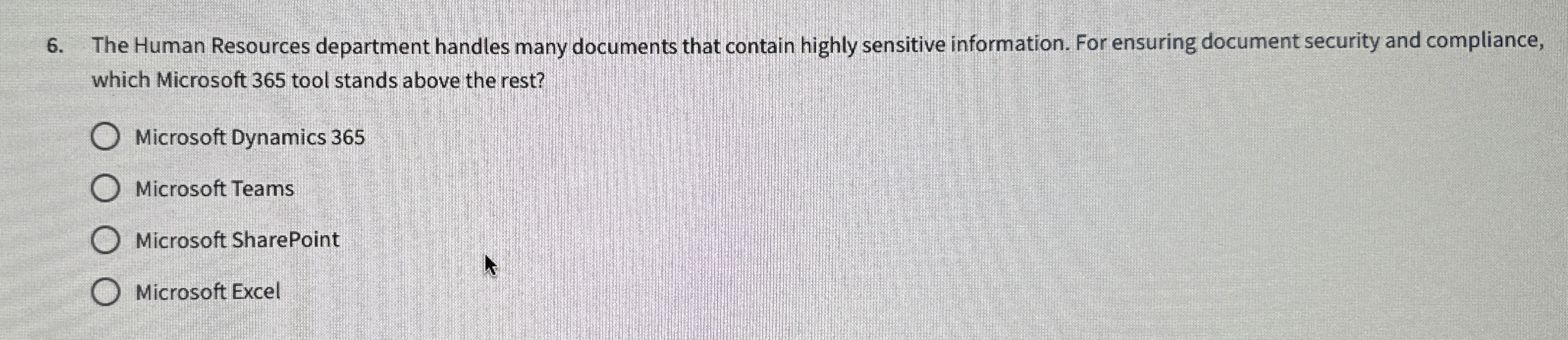 The Human Resources department handles many