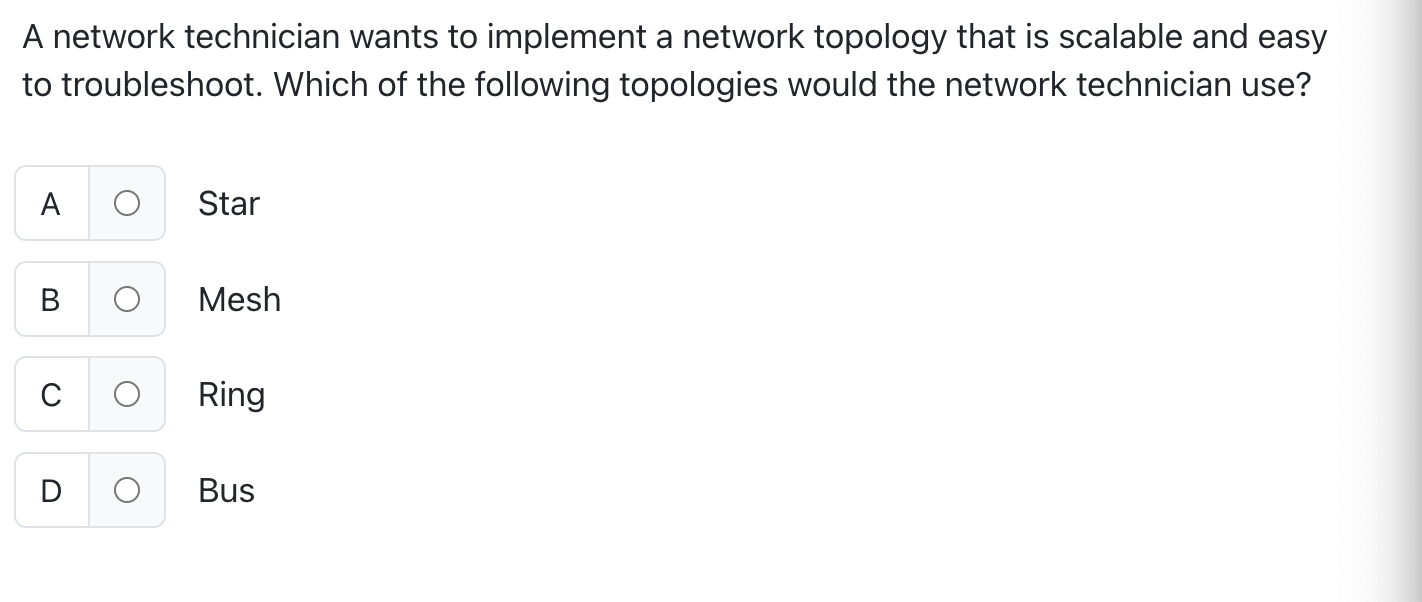 A network technician wants to implement a network
