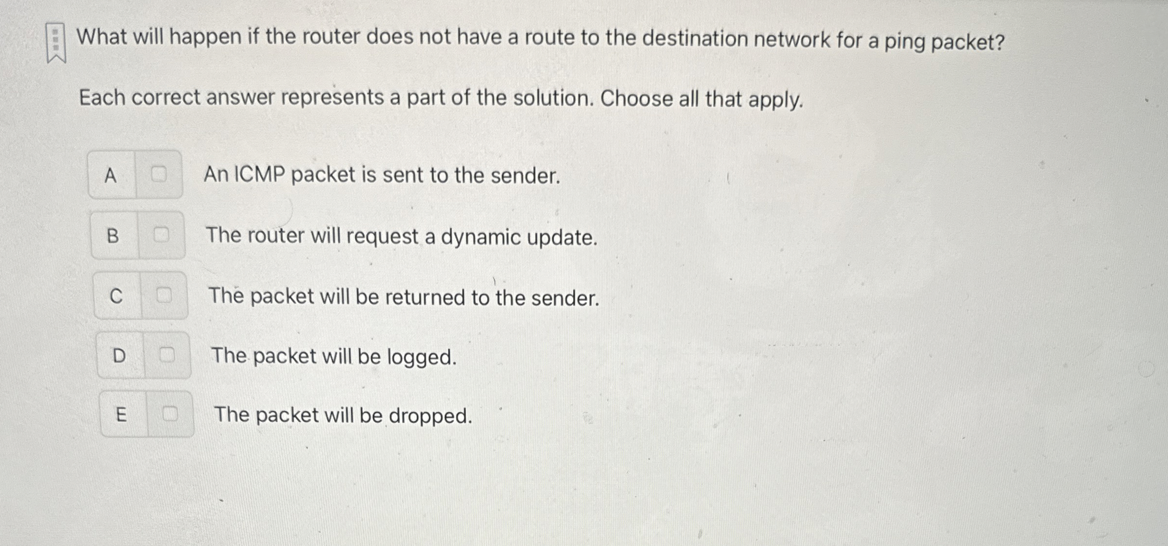 What will happen if the router does not have a