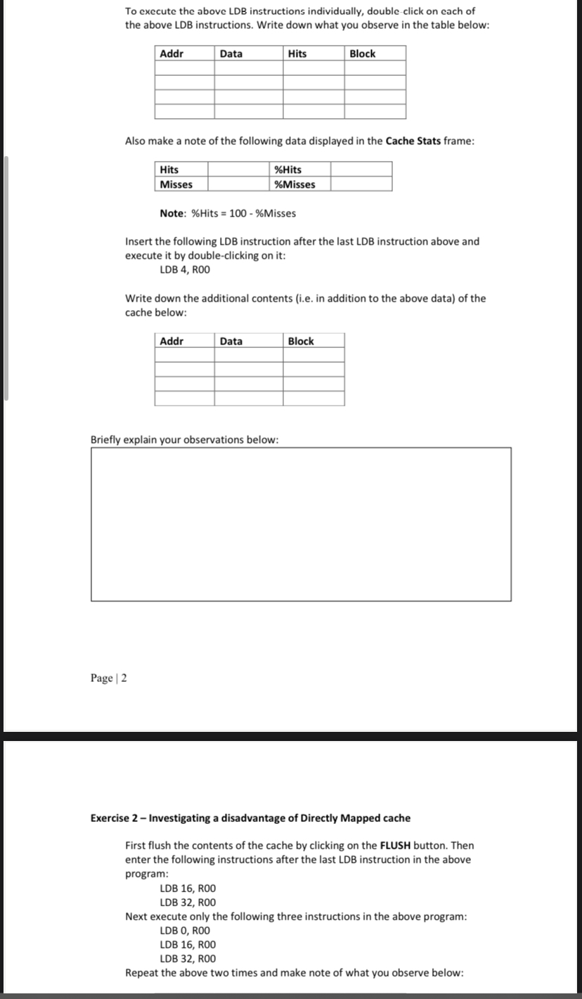 Investigating Cache Technology Objectives At the