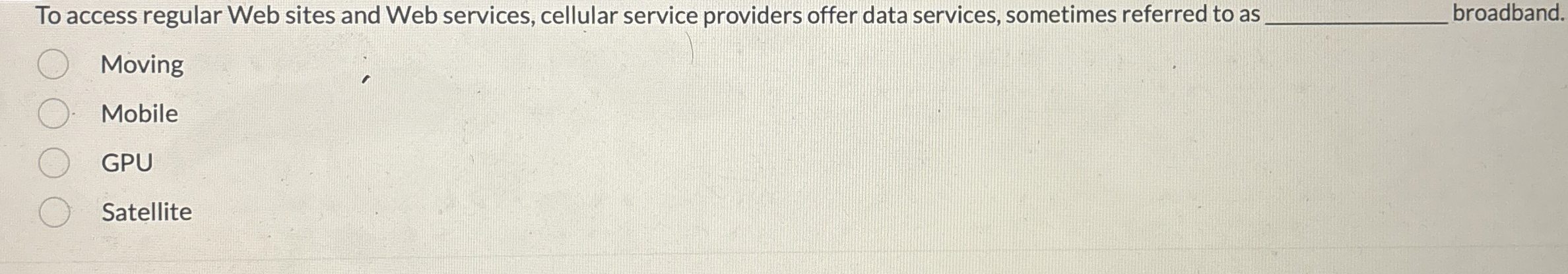 To access regular Web sites and Web services,