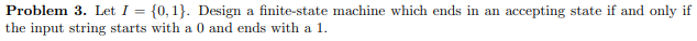 Problem 3 . Let \ ( I = \ { 0 , 1 \ } \ ) .