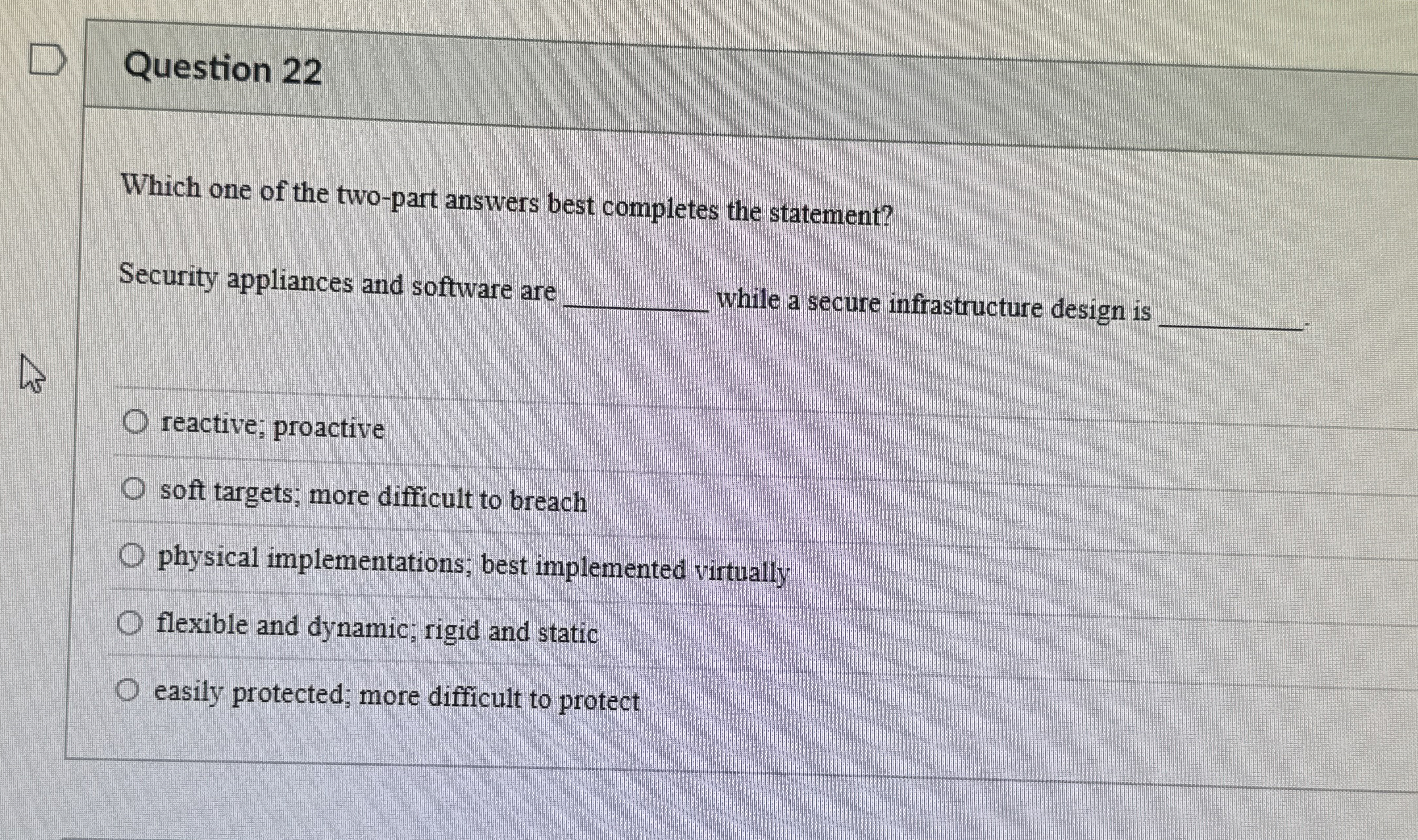 Question 2 2 Which one of the two - part answers