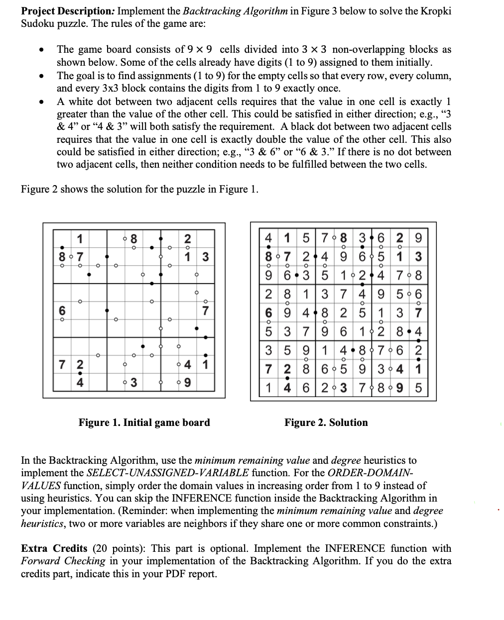 Project Description: Implement the Backtracking