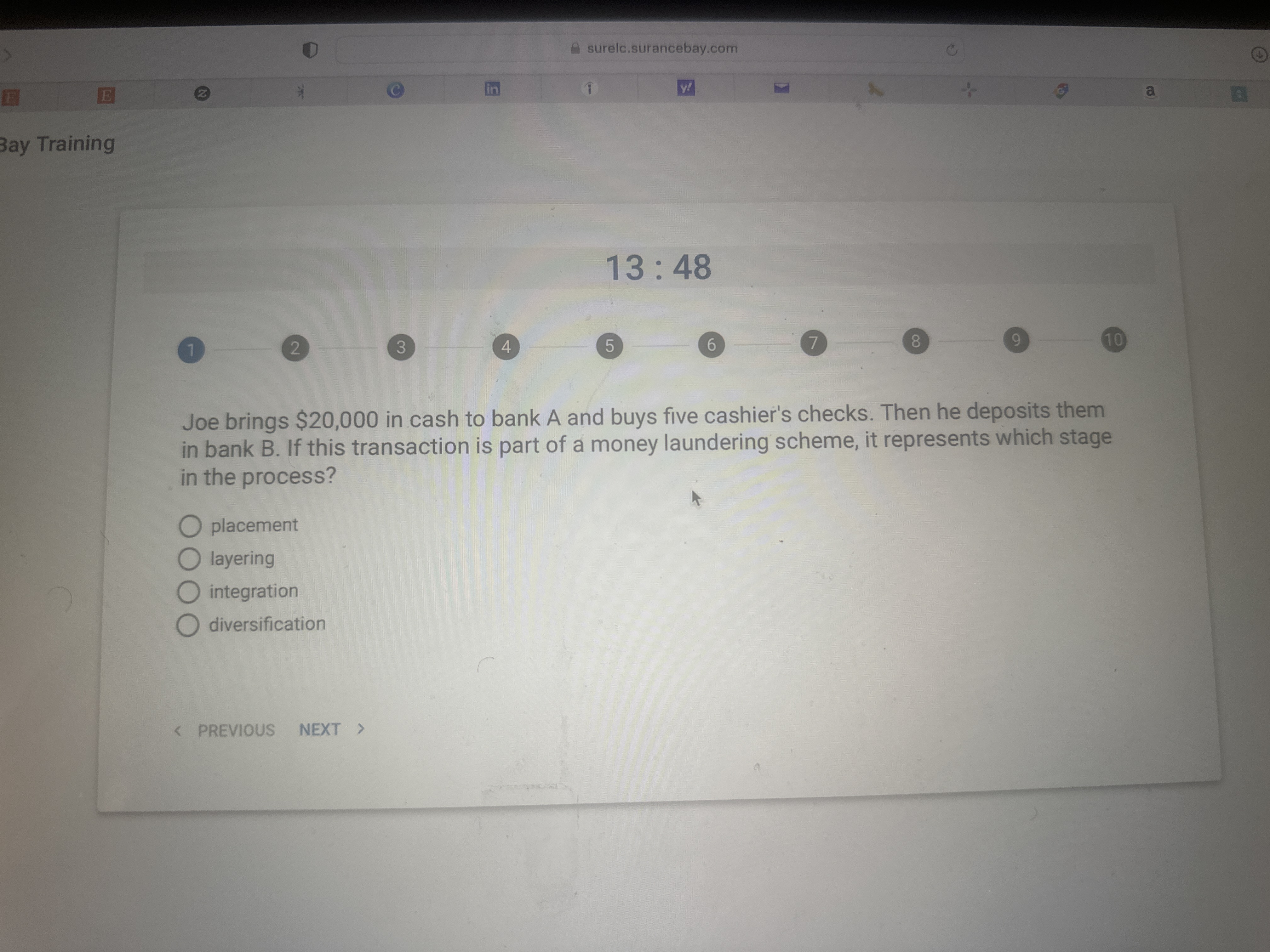 1 Joe brings $ 2 0 , 0 0 0 in cash to bank A and