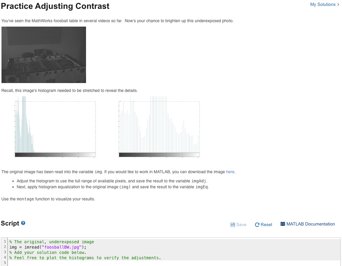 Recall, this image's histogram needed to be