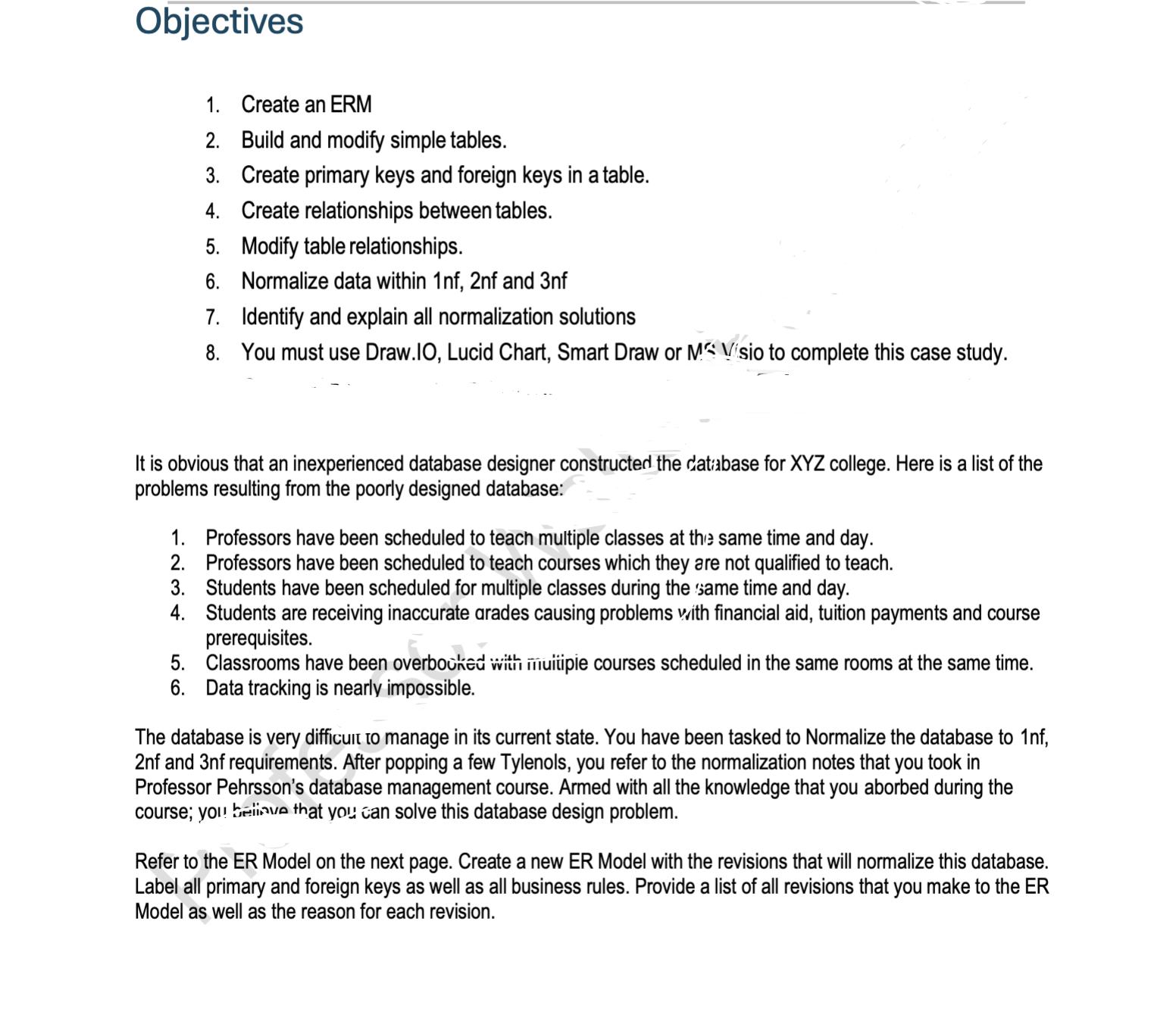 It is obvious that an inexperienced database