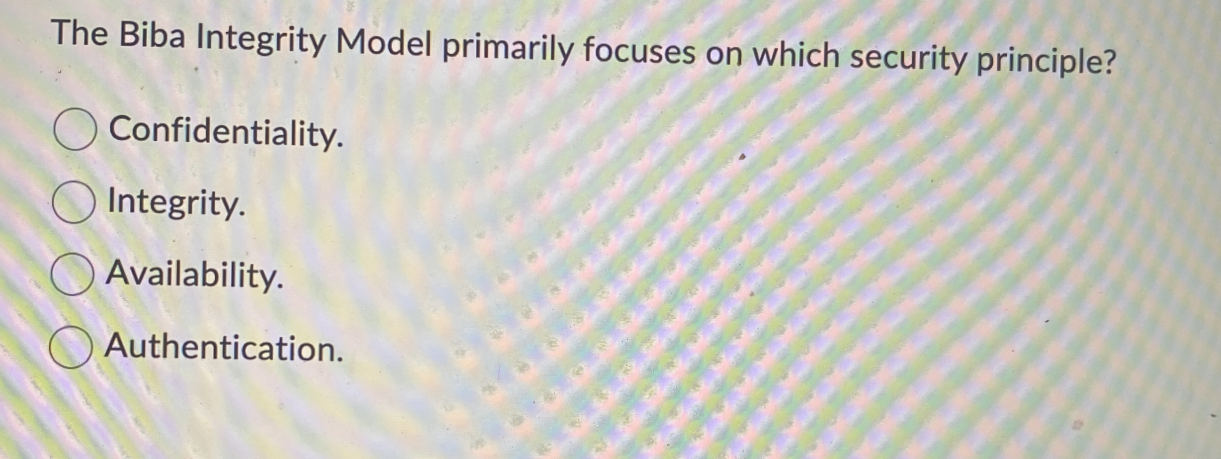 The Biba Integrity Model primarily focuses on
