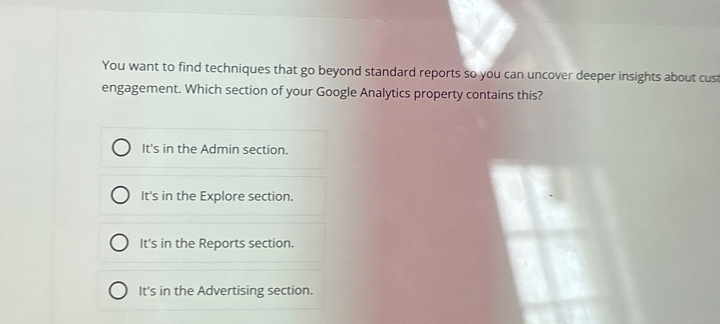 You want to find techniques that go beyond