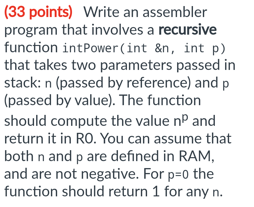 Write an ARM assembly program that involves a