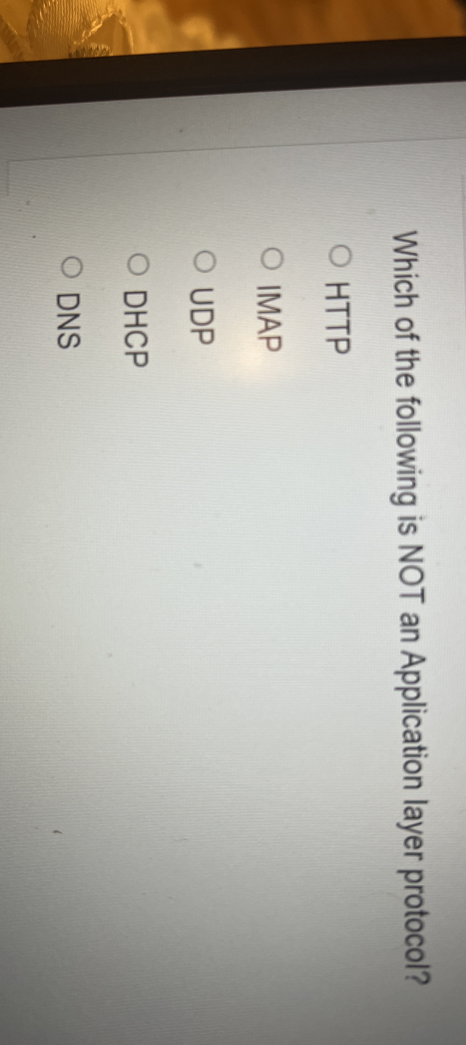 Which of the following is NOT an Application