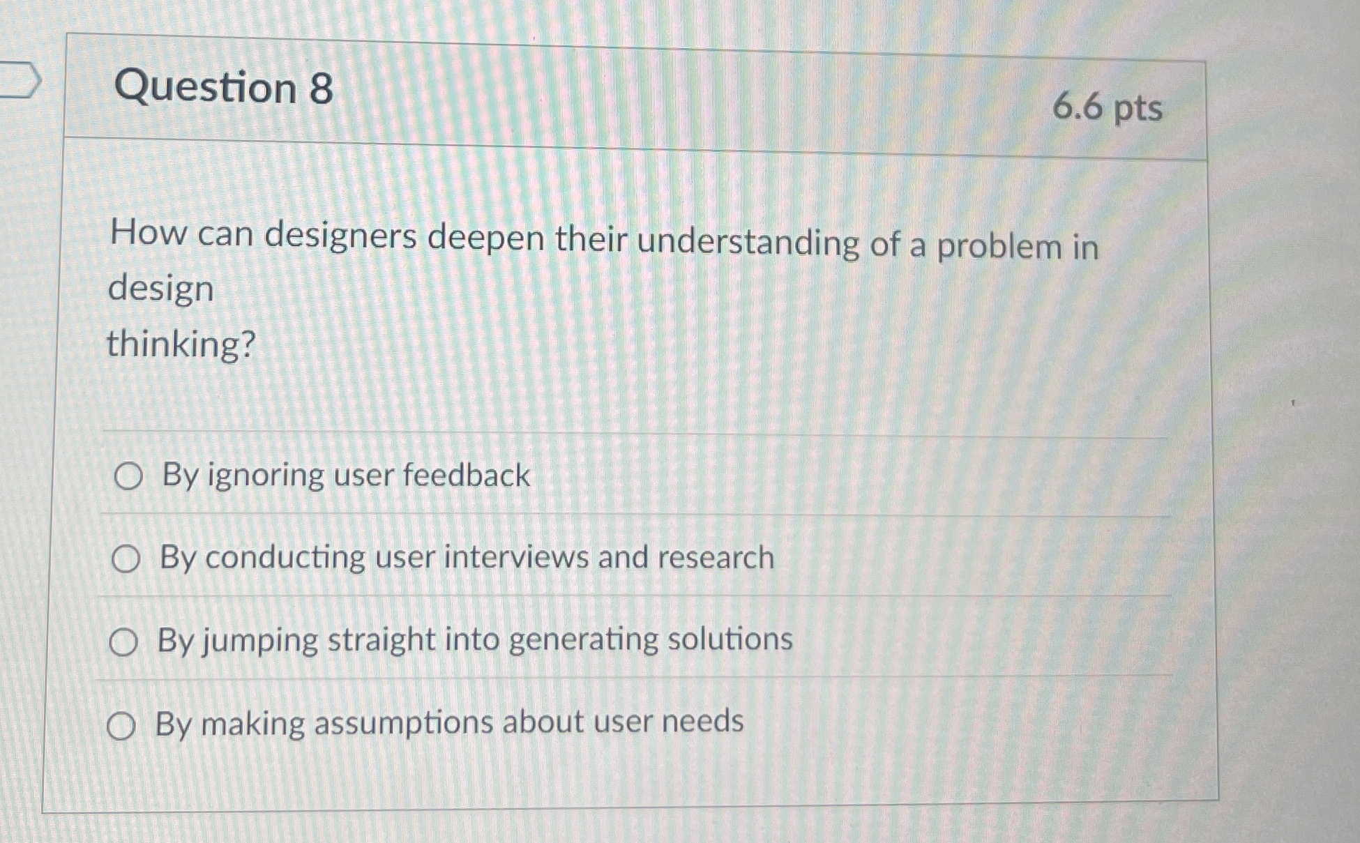 Question 8 How can designers deepen their