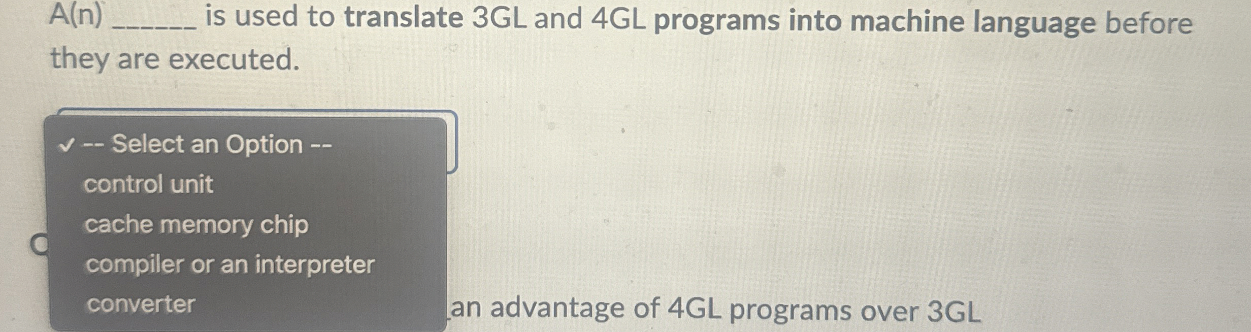 A ( n ) is used to translate 3 GL and 4 GL