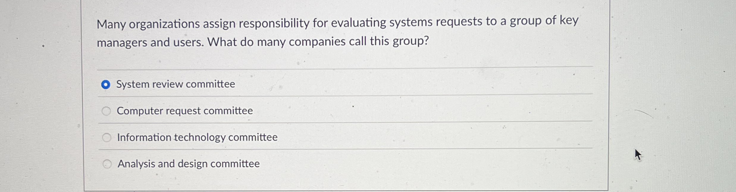 Many organizations assign responsibility for