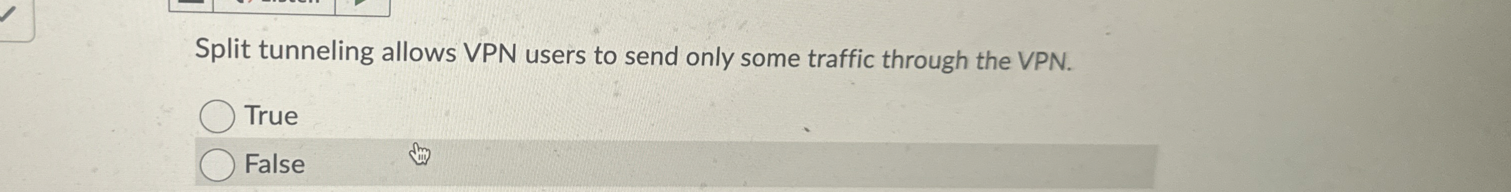 Split tunneling allows VPN users to send only