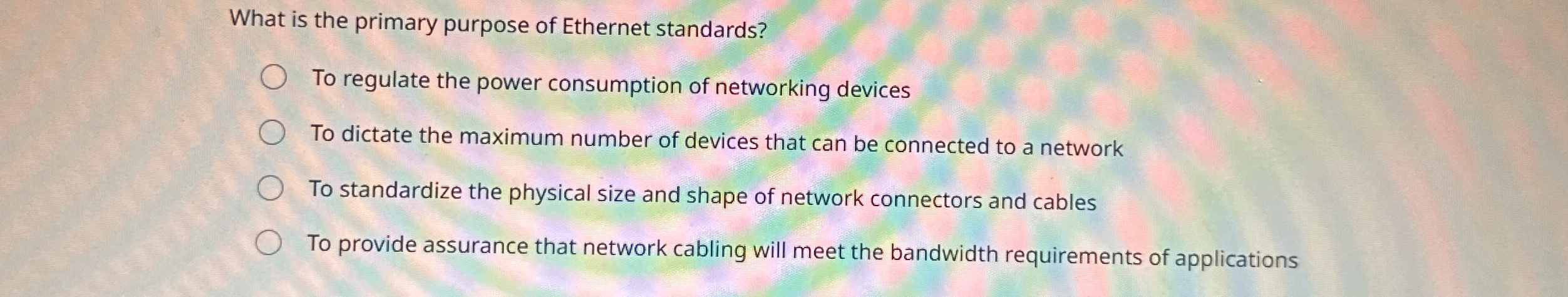 What is the primary purpose of Ethernet