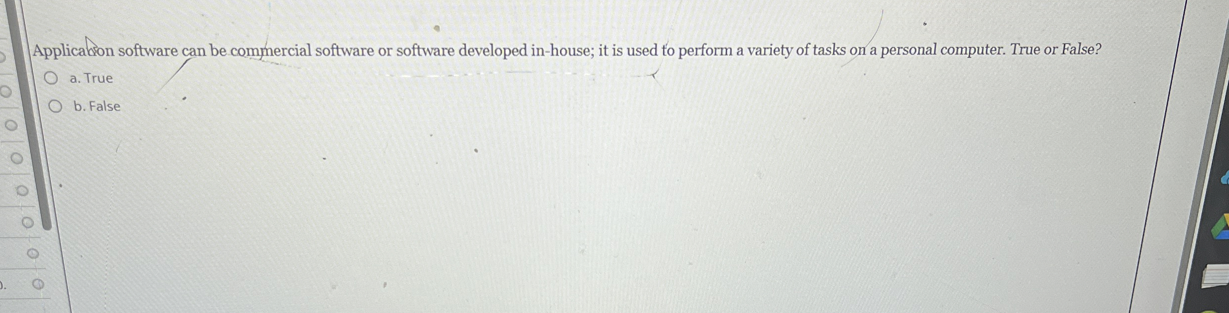 Applicarion software can be commercial software