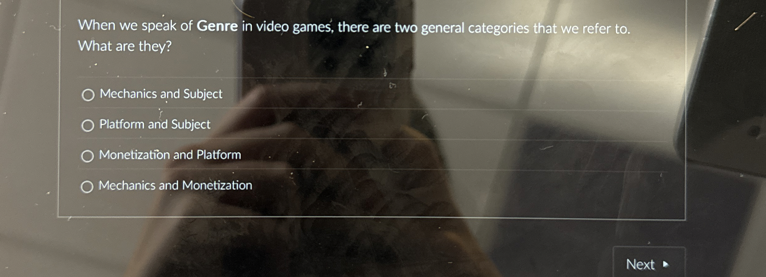 When we speak of Genre in video games, there are