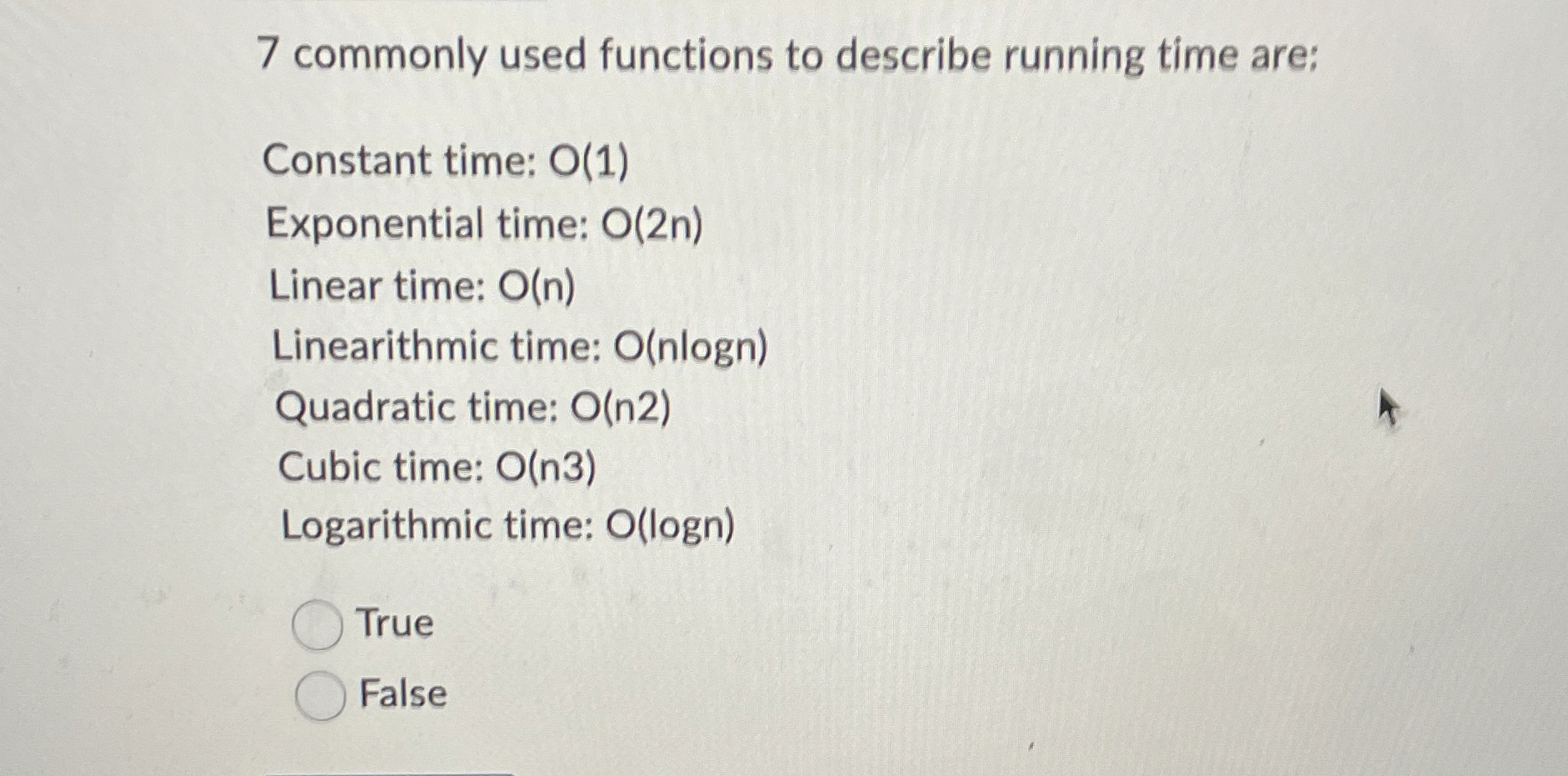 7 commonly used functions to describe running