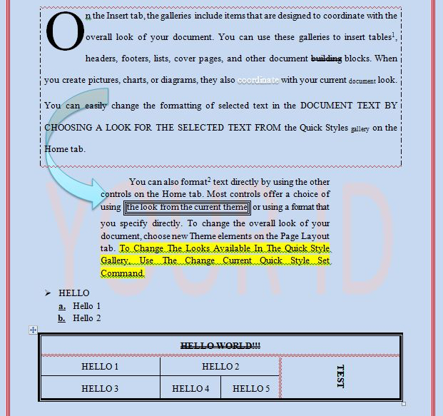 no the Insert tab, the galleries include items